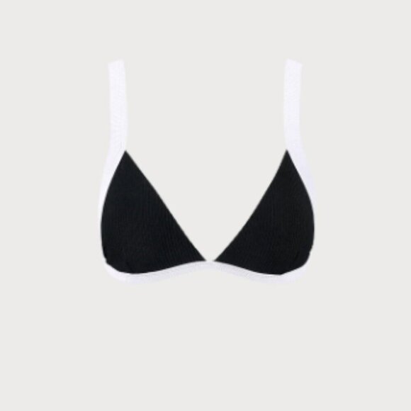 BERLOOK Contrast Trim Triangle Bikini Top AND Contrast Trim V-Cut BikinI BOT 17 - Picture 9 of 16